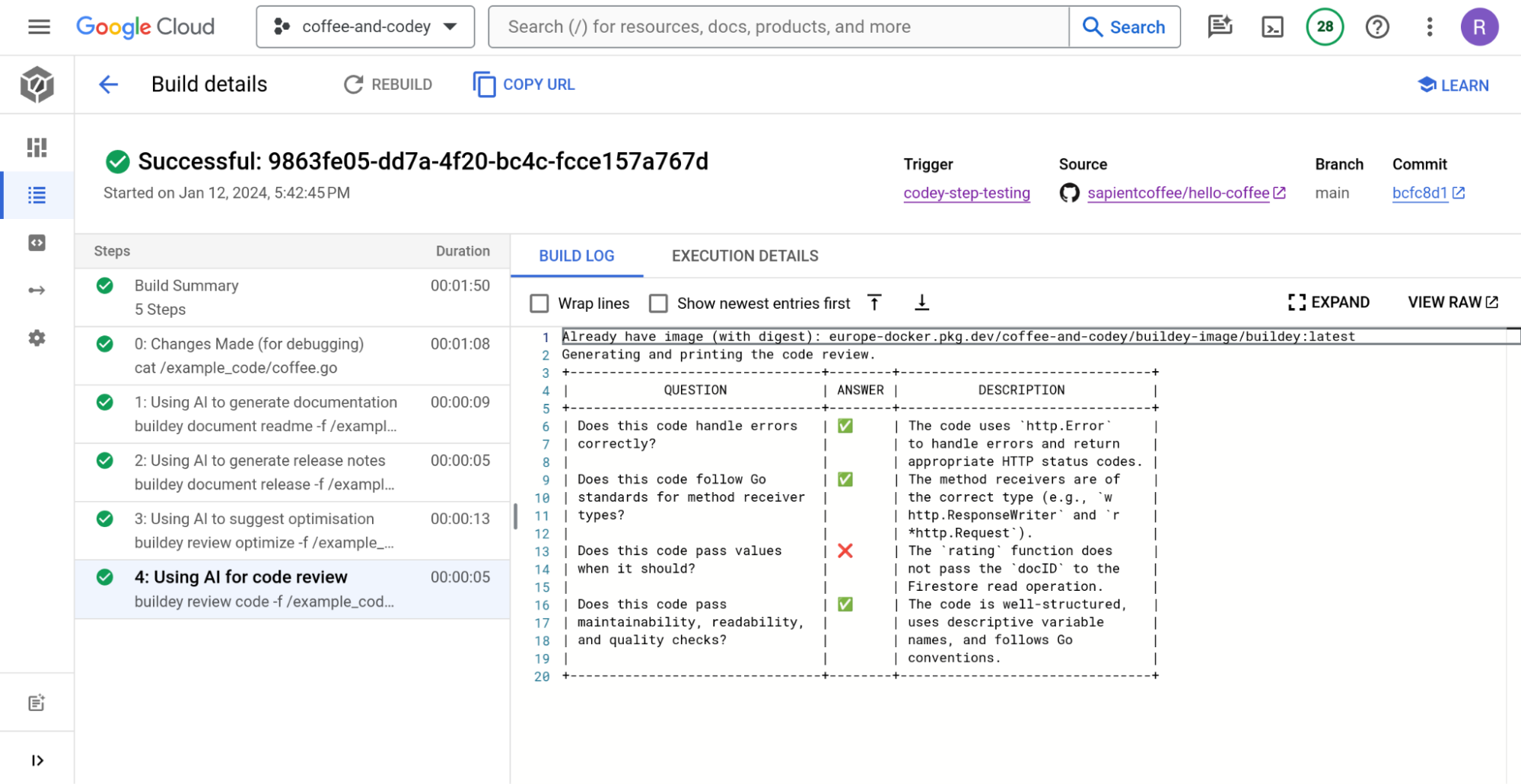 buildey in Cloud Build job