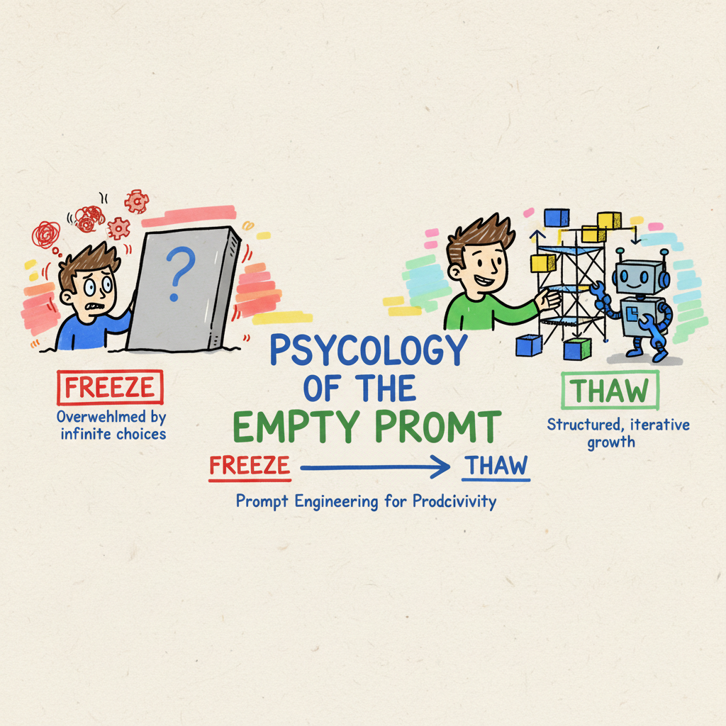 🧠🧊 The Psychology of the Empty Prompt: Why We Freeze & How to Thaw